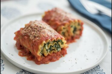 Spinach Lasagna Rollups Recipe