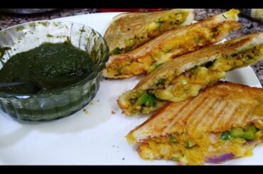 Cheesy Aloo Sandwich Recipe | Mozzarella Cheese Potato Sandwich