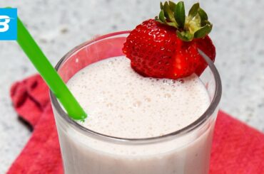 Strawberry Mass-Gainer Protein Shake Recipe