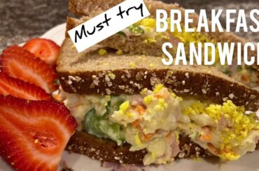 The Best Breakfast Sandwich | Sandwich Recipe | Breakfast Ideas | Potato Egg Ham Salad | 감자 샐러드 샌드위치