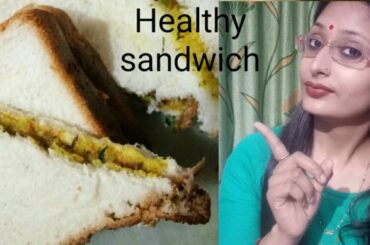 potato sandwich without sandwich maker in hindi / healthy and crispy sandwich/ shruti's kitchen