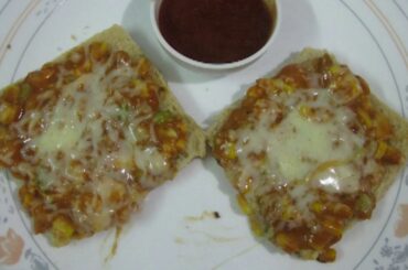 Bread Pizza Recipe | Quick and Easy Bread Pizza |Healthy version of Bread Pizza