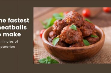 Easy healthy meatball recipe for lunch box.