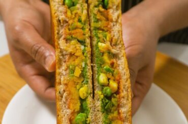 Paneer Sandwich | How to make Healthy Brown Bread Masala Paneer Sandwich | Sandwich recipe