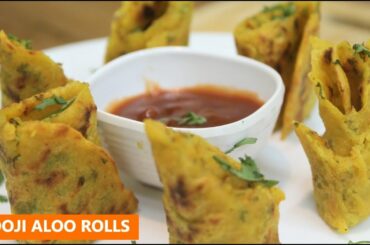 Sooji Aloo Rolls Recipe - Semolina and Potato Quick Breakfast Recipes - Kids Tiffin Box Recipes