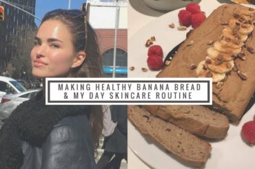 Day skincare routine & healthy banana bread - VLOG 10 - // Robin Holzken