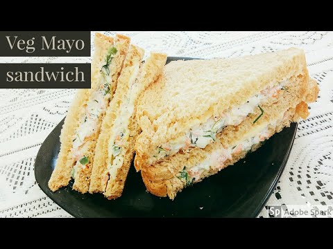 Veg Mayo sandwich l Mayonnaise Sandwich recipe l Easy Sandwich recipe Veg Mayo sandwich l Mayonnaise Sandwich recipe l Easy Sandwich recipe