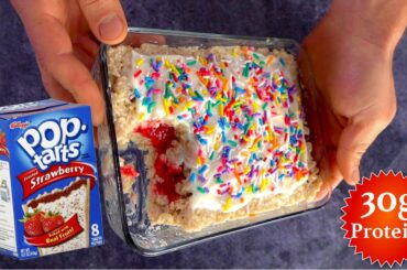 High Protein XL Frosted Strawberry Pop Tart Oatmeal!