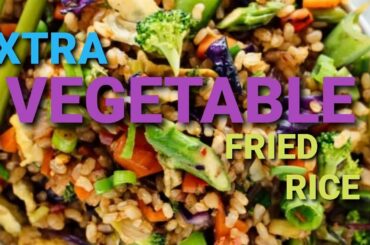 #ExtraVegetableFriedRICE #VegetarianFood #EasyAndYummy|HEALTHY FOOD|ALDEB BACAY