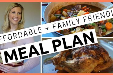 WEEKLY MEAL PLAN | WHAT'S FOR DINNER? | AFFORDABLE + FAMILY FRIENDLY MEALS | ERIN'S HOME
