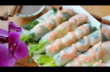 Fresh Spring Roll Recipe #Organic#Healthy Food# (ปอเปียะสด)