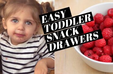 ORGANIZE an Easy Toddler Snack Drawer / Why and how we do snacks / Mom Hacks & Toddler Snacks
