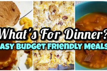 What's For Dinner? | Easy Budget Friendly Meals | Family Meals