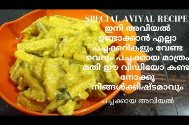 Special Aviyal Recipe In Malayalam | Pachakkaya Aviyal | Quick And Easy Recipe |Lunch Special