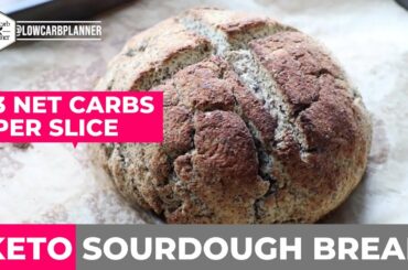 How To: Keto Sourdough Bread 3NET CARBS PER SLICE!
