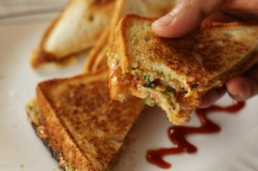 मलाई सेंडविच बनाने का आसान तरीक़ा | Malai sandwich | easy breakfast recipe in hindi