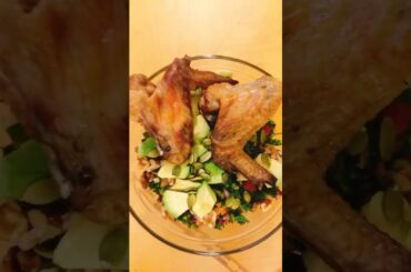 Easy preparation of healthy home made salad-instruction below