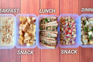 Meal Prep 2,500 calories in 30mins !! ( high protein ) • PURE VEG | 5 meals 🇮🇳