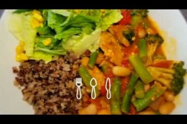 Healthy food can be fast food... Easy chicken meal for weight watchers.