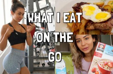 WHAT I EAT IN A DAY On The Go | gym session, healthy food