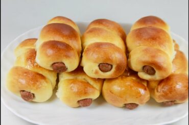 How to make sausage bread roll/bun/soft & chewy/best result -- Cooking A Dream