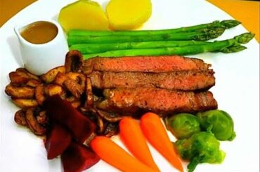 RIB EYE STEAK || MEDIUM RARE COOKING || DINNER IDEAS