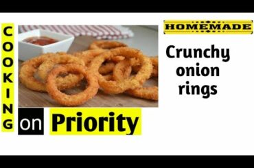 How to make onion rings - Evening snack recipes - onion rings recipe - Quick snack