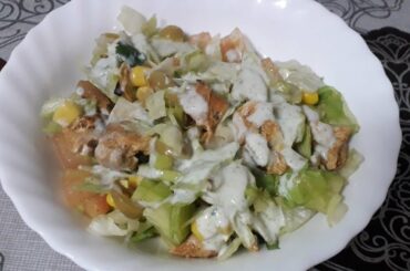 Healthy Salad recipe🥗 | Weight loss Meal Idea |Pakistani Vlogger from Spain