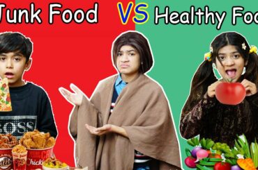 JUNK FOOD vs Healthy FOOD  | #MoralStory #moonvines #FamilyStory | MoonVines