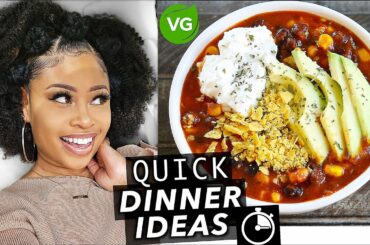 EASY 15-MINUTE DINNER IDEAS! [Tasty & Quick Vegan Meals]