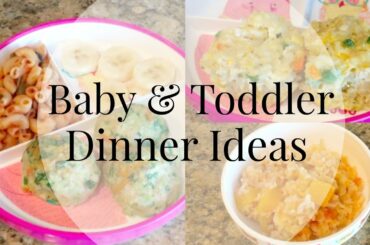 Dinner Ideas for Toddler and Baby!