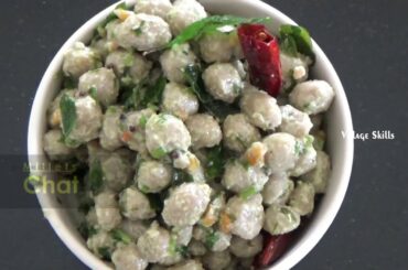 how to make millets chat | village skills healthy food recipes | millets recipe | easy snack ideas