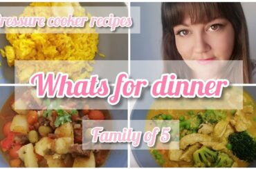 What's for dinner | Pressure cooker recipes | Dinner ideas