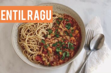 Lentil Ragu | Healthy and Vegan