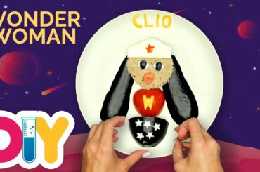 WONDER WOMAN | Eggplant Snack | Food Art | Healthy-n-Yummy | DIY Labs