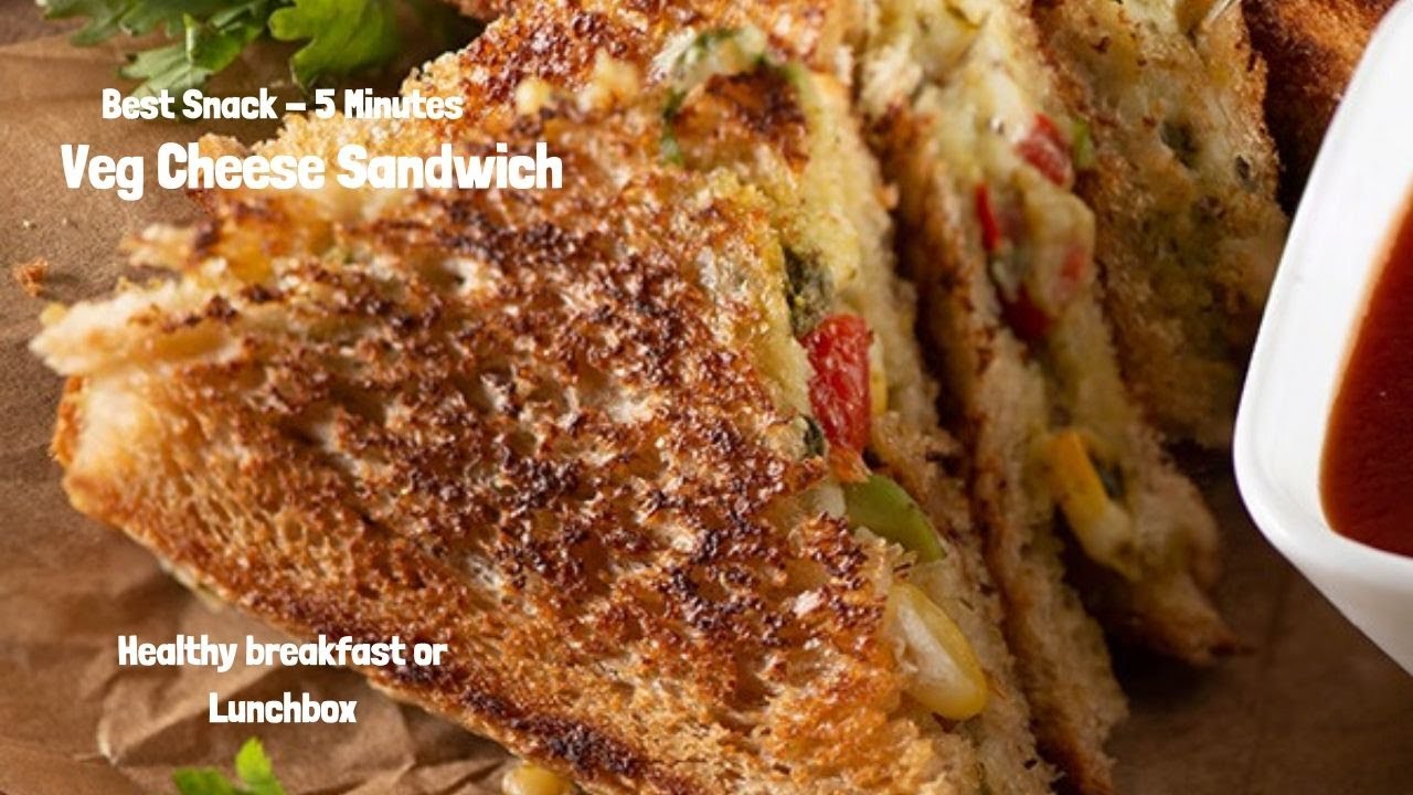 How to Make Easy Cheesy Veg Sandwich – Brown Bread Sandwich Recipe How to Make Easy Cheesy Veg Sandwich - Brown Bread Sandwich Recipe