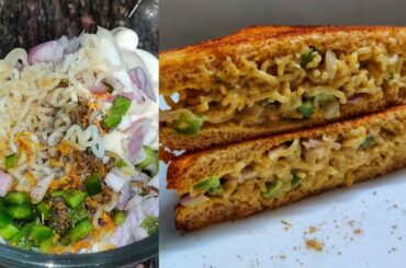 Maggi Sandwich Recipe | Easy Tiffin Recipe | Sandwich Recipe