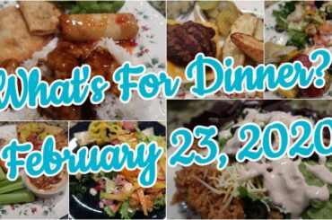 What's For Dinner?  Feb 23, 2020 | Easy Weeknight Meals | Cooking for Two