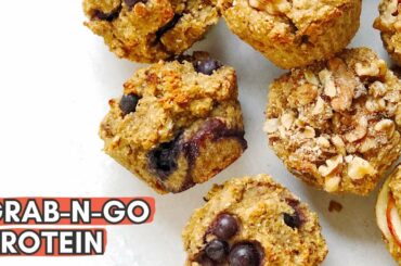 HEALTHY VEGAN MUFFIN with Oats and Chickpea Flour