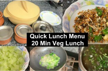 Quick Lunch in 20 Minutes|Healthy and Quick Lunch Combo In Tamil