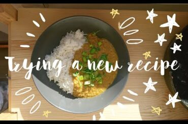 Trying a new recipe. Healthy Vegan Lentil dhal.