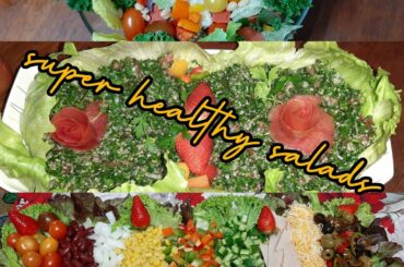 3 super healthy salads || veggies || nofirecooking || ASRAA