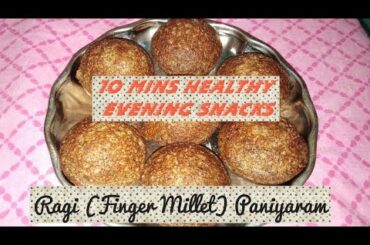 Healthy Millet Snacks Recipe in Tamil | Sweet Ragi(Finger Millet)Paniyaram|இனிப்பு கேழ்வரகு பணியாரம்
