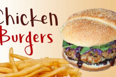 FATTY CHICKEN BURGER !! HEALTHY CHICKEN BURGERS !! Ground Chicken Burger Recipe