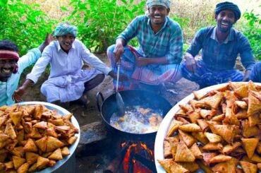 SAMOSA | Street Samosa Recipe | Healthy South Indian Potato Onion Crispy Samosa Cooking In Village