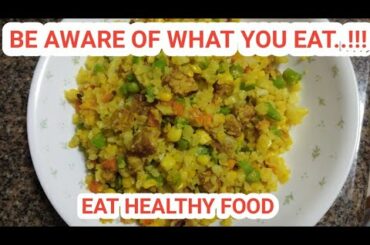 Cauliflower fried rice suitable for vegetarian healthy food