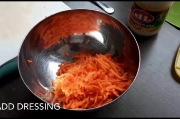 Carrot and Leek simple and easy salad