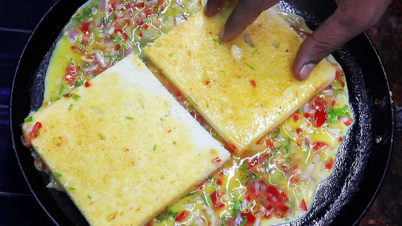 Quick Break Fast | Bread Omelette Recipe | Bread Omelette Street Food Style Quick Break Fast | Bread Omelette Recipe | Bread Omelette Street Food Style