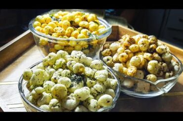 Healthy Indian Snacks Recipes  with  Makhana / Foxnut/Lotus seeds/