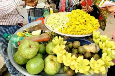 Tasty Masala Fruits Guava (Pyara) Recipe || Bd street food Recipes, Bengali Street Food Dhaka Saver